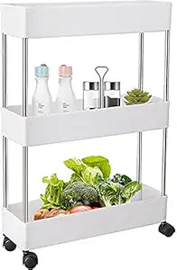 Multipurpose Storage Organizer Slim Rack Shelf 3 Layer