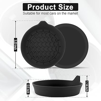 Car Cup Holder Coaster, Silicone Cup Holder Insert, Universal Non-Slip Cup Holders