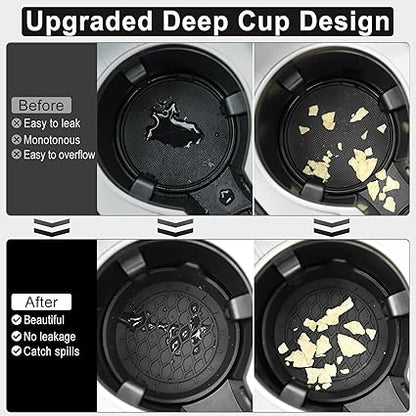 Car Cup Holder Coaster, Silicone Cup Holder Insert, Universal Non-Slip Cup Holders